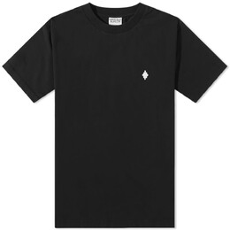 Marcelo Burlon: Чёрная футболка  Cross