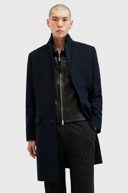 Allsaints: Тёмное пальто 