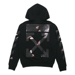 Off-White: Чёрная толстовка  Caravaggio