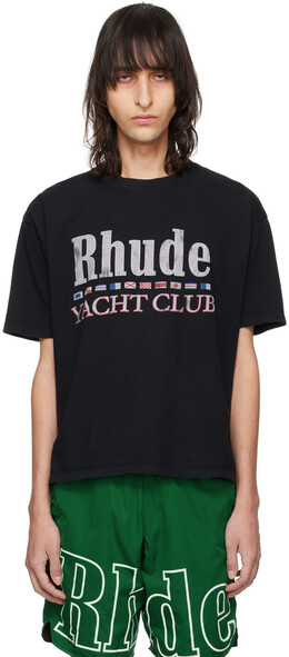 Rhude: Чёрная футболка 