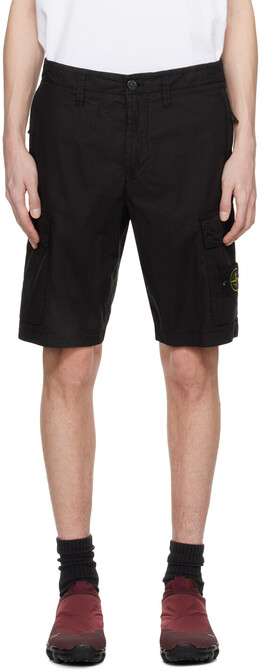 Stone Island: Чёрные шорты 