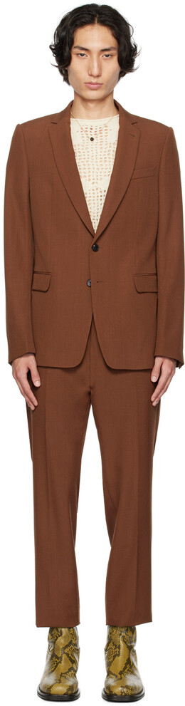 Dries Van Noten: Оранжевый костюм 