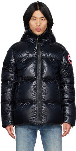 Canada Goose: Чёрный пуховик  Crofton