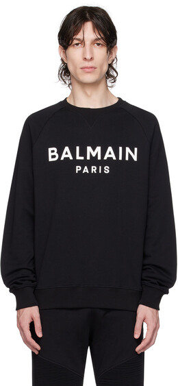 Balmain: Чёрный свитшот 