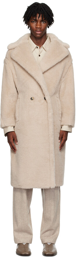 Max Mara: Бежевое пальто 