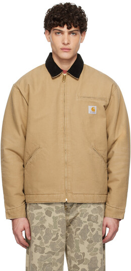 Carhartt Work In Progress: Бежевый пуховик 