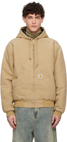 Carhartt Work In Progress: Бежевый пуховик 