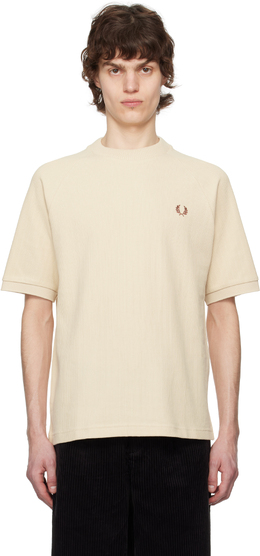Fred Perry: Бежевая футболка 
