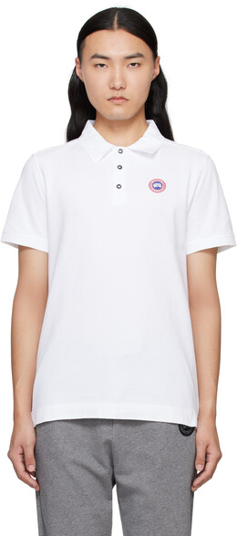 Canada Goose: Белое поло 
