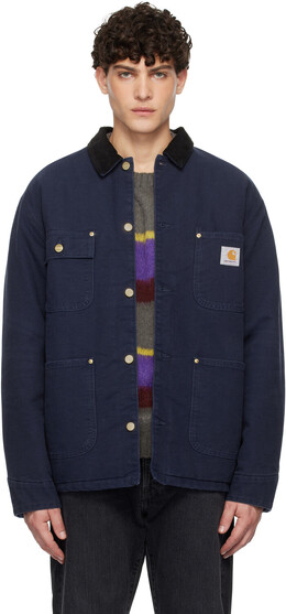 Carhartt Work In Progress: Синий пуховик 