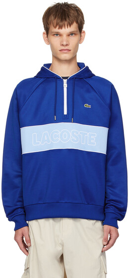 Lacoste: Синяя толстовка 