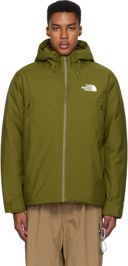 The North Face: Зелёная куртка 