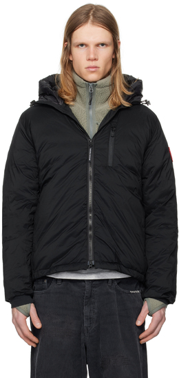 Canada Goose: Чёрная куртка  Lodge