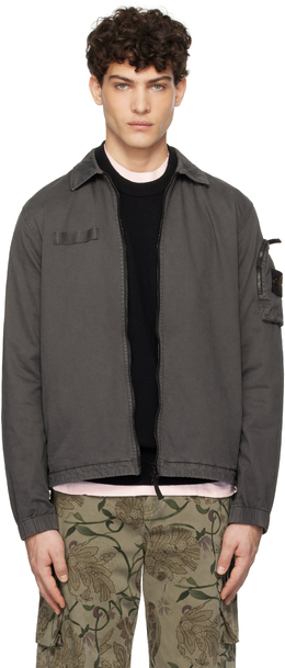 Stone Island: Серая куртка 