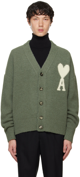 AMI Paris: Зелёный кардиган  Ami de Cœur