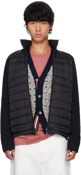 Moncler: Чёрный кардиган 