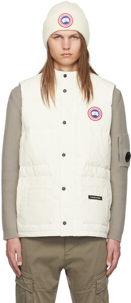 Canada Goose: Белый жилет  Freestyle Crew