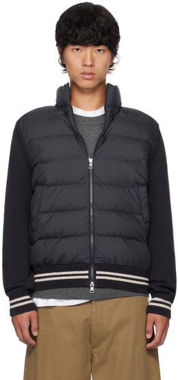 Moncler: Тёмный кардиган 