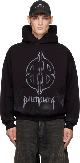 Balenciaga: Толстовка  BB с капюшоном