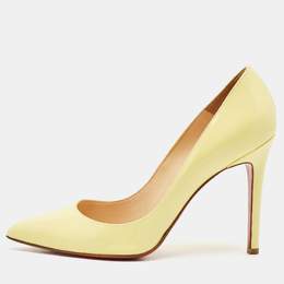 Christian Louboutin: Жёлтые туфли  Pigalle