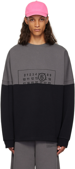 MM6 Maison Margiela: Чёрная толстовка 