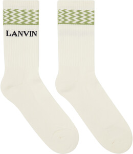 Lanvin: Белые носки  Curb