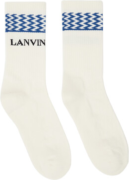 Lanvin: Белые носки  Curb