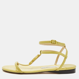 Jimmy Choo: Жёлтые сандалии  Alodie
