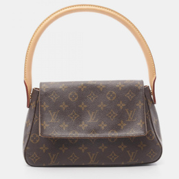 Louis Vuitton: Коричневая сумка  Looping