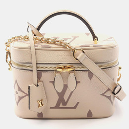 Louis Vuitton: Бежевая сумка через плечо 