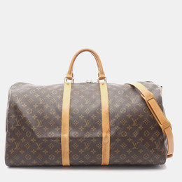 Louis Vuitton: Коричневая дорожная сумка  Keepall