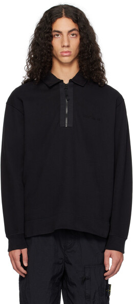 Stone Island: Чёрное поло 