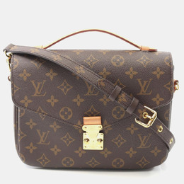 Louis Vuitton: Коричневая сумка через плечо  Pochette