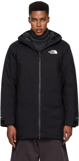 The North Face: Чёрный пуховик 