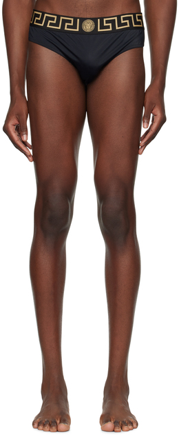 Versace Underwear: Чёрные плавки 