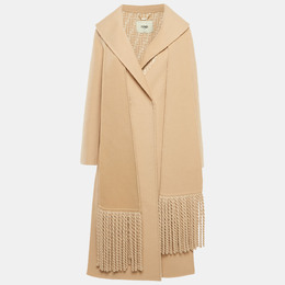 Fendi: Бежевое пальто 