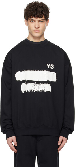 Y-3: Чёрная толстовка 