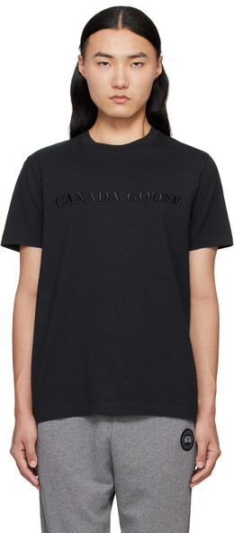 Canada Goose: Чёрная футболка 