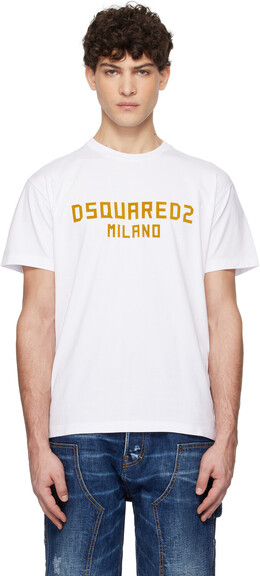 Dsquared2: Белая футболка  Cool