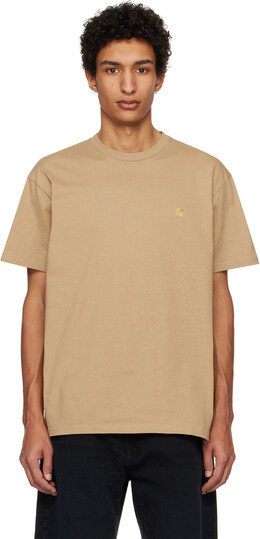 Carhartt Work In Progress: Коричневая футболка 