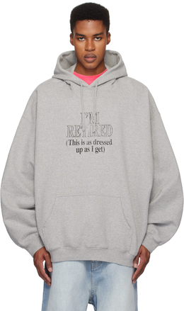 Vetements: Серая толстовка 
