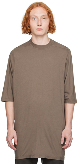 Rick Owens Drkshdw: Серая футболка  Jumbo