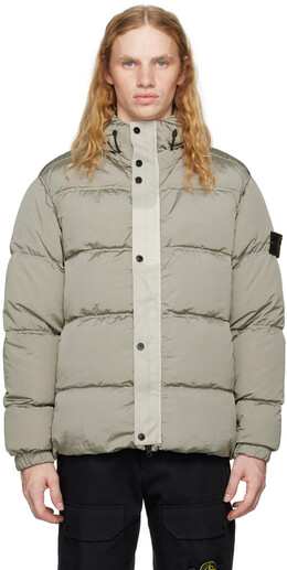 Stone Island: Пуховик с капюшоном 