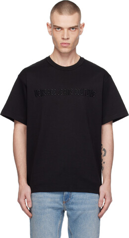 Versace Jeans Couture: Чёрная футболка 