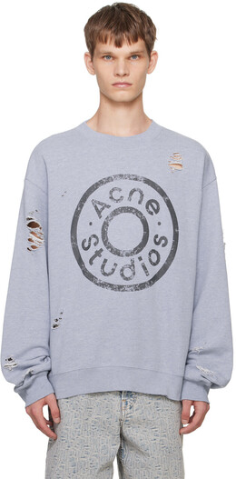 Acne Studios: Синяя толстовка 