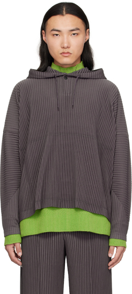 Homme Plissé Issey Miyake: Фиолетовая толстовка 