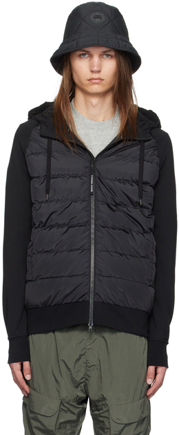 Canada Goose: Чёрная куртка  HyBridge