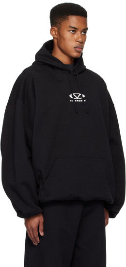 Vetements: Чёрная толстовка 
