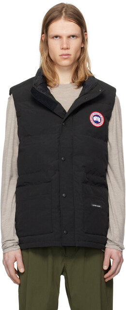 Canada Goose: Чёрный жилет  Freestyle Crew