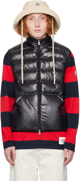 Moncler: Чёрный жилет 